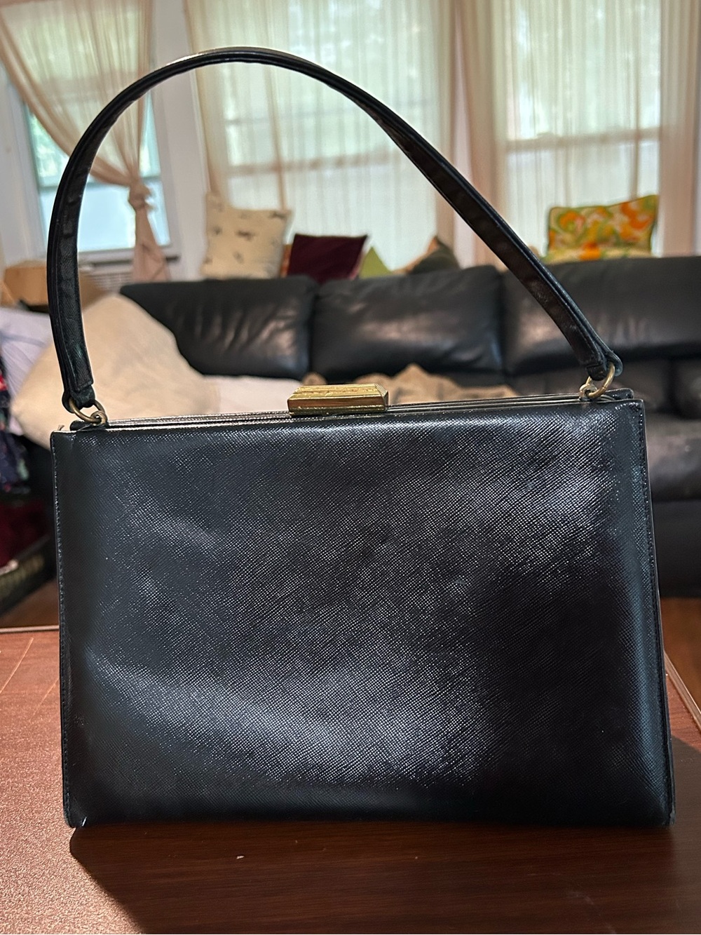 Vintage MCM Colbertz Original handbag, highly structured top handle. 1950s/1960s